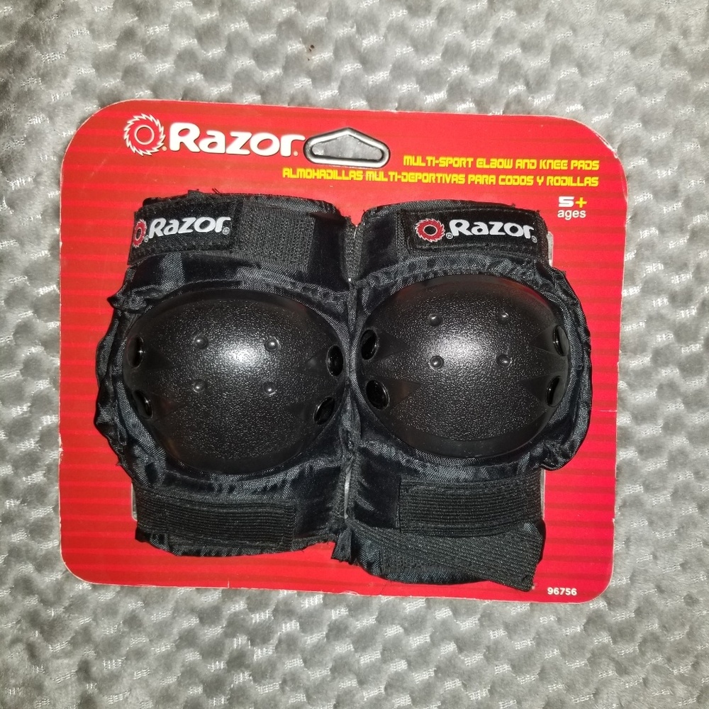 Elbow and knee pads.